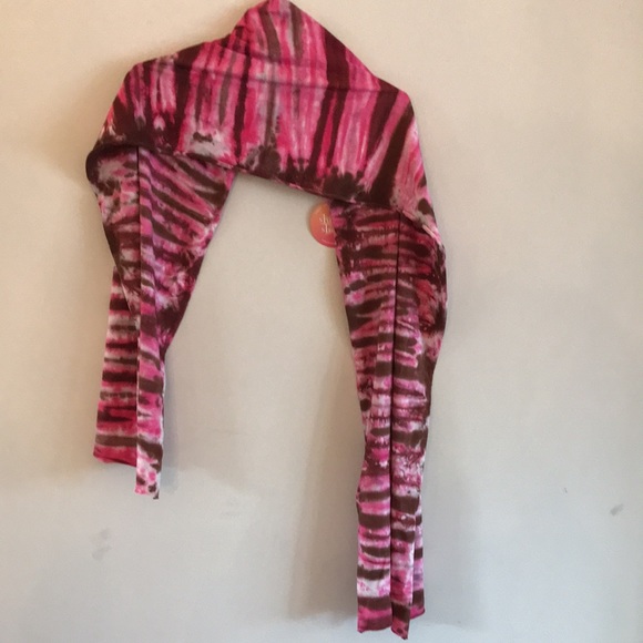 NWT Shining Shakti Organic Cotton Scarf. Pink, Brown & White. - Picture 2 of 15